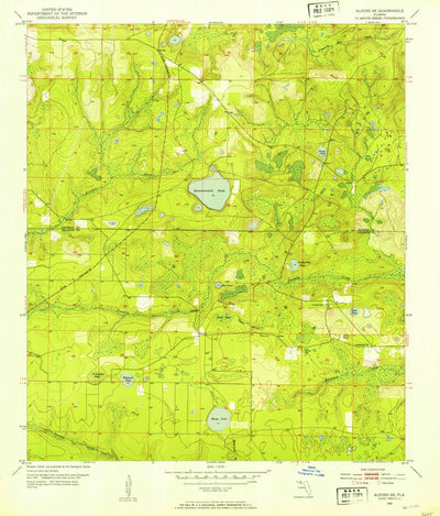 United States Geological Survey Alford SE, FL (1952, 24000-Scale) digital map
