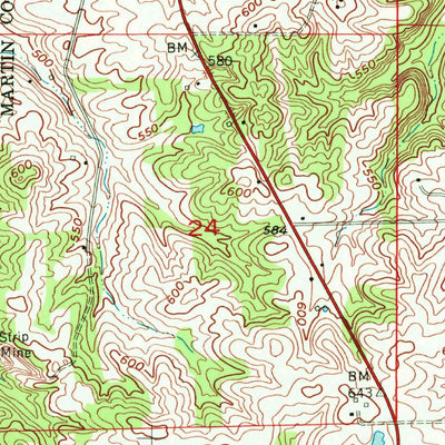 United States Geological Survey Alfordsville, IN (1956, 24000-Scale) digital map