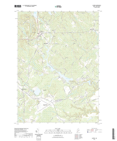 United States Geological Survey Alfred, ME (2021, 24000-Scale) digital map