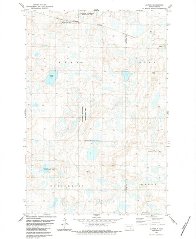 United States Geological Survey Alfred, ND (1983, 24000-Scale) digital map
