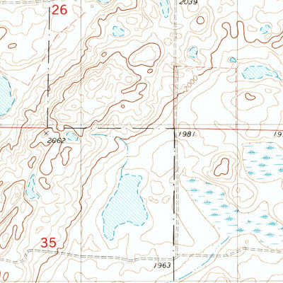 United States Geological Survey Alfred, ND (1983, 24000-Scale) digital map