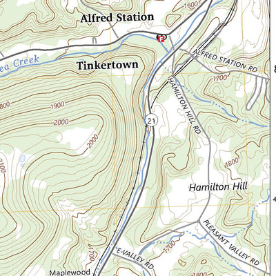 United States Geological Survey Alfred, NY (2023, 24000-Scale) digital map