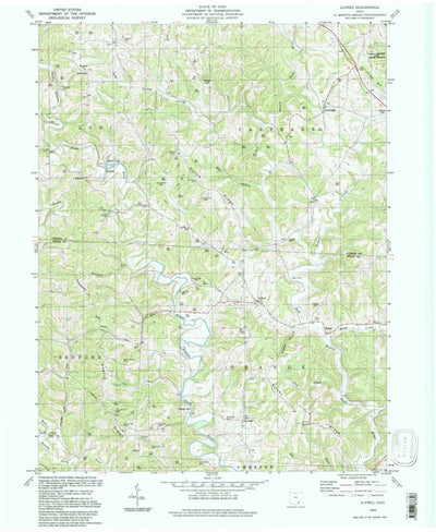 United States Geological Survey Alfred, OH (1994, 24000-Scale) digital map