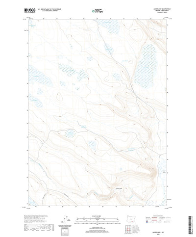 United States Geological Survey Alger Lake, OR (2020, 24000-Scale) digital map