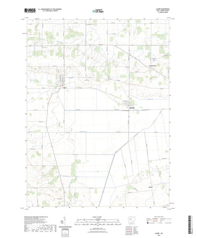 United States Geological Survey Alger, OH (2023, 24000-Scale) digital map