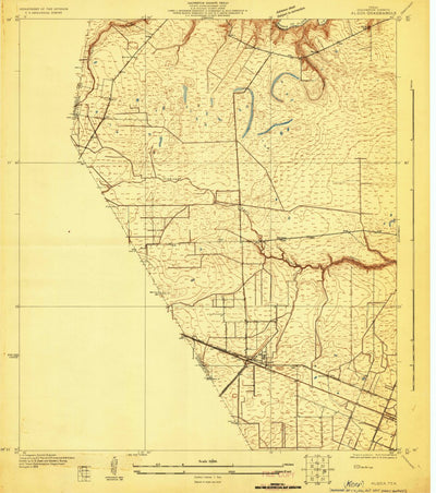United States Geological Survey Algoa, TX (1929, 24000-Scale) digital map