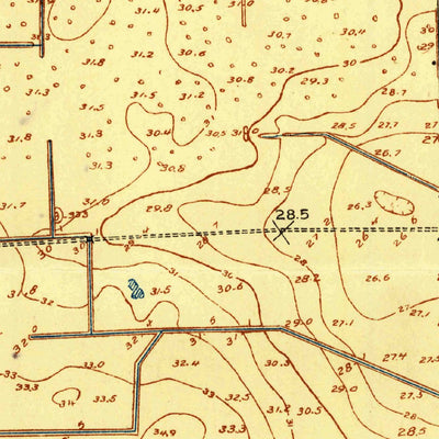 United States Geological Survey Algoa, TX (1929, 24000-Scale) digital map