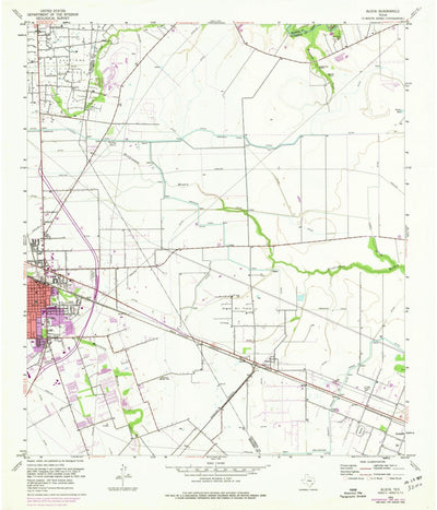 United States Geological Survey Algoa, TX (1956, 24000-Scale) digital map