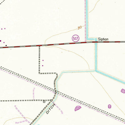 United States Geological Survey Algoa, TX (1956, 24000-Scale) digital map