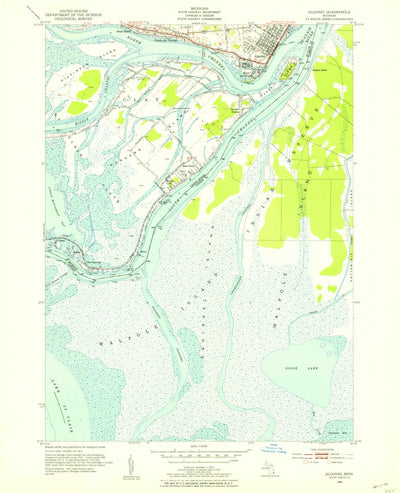 United States Geological Survey Algonac, MI (1952, 24000-Scale) digital map