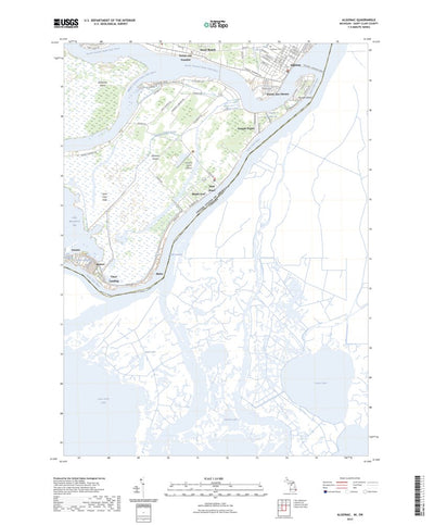 United States Geological Survey Algonac, MI (2023, 24000-Scale) digital map