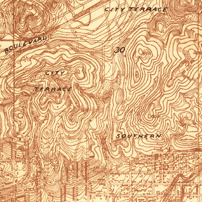 United States Geological Survey Alhambra, CA (1924, 24000-Scale) digital map