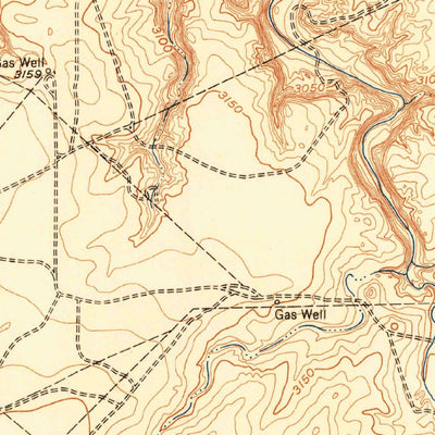 United States Geological Survey Alibates Ranch, TX (1953, 24000-Scale) digital map