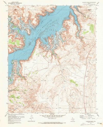 United States Geological Survey Alibates Ranch, TX (1970, 24000-Scale) digital map