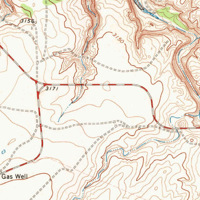 United States Geological Survey Alibates Ranch, TX (1970, 24000-Scale) digital map