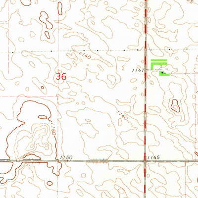 United States Geological Survey Alice, ND (1965, 24000-Scale) digital map