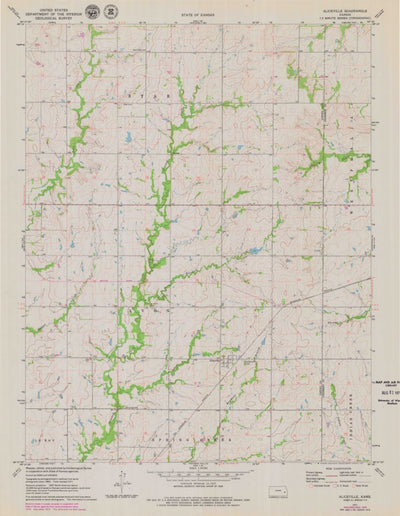 United States Geological Survey Aliceville, KS (1971, 24000-Scale) digital map