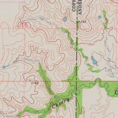 United States Geological Survey Aliceville, KS (1971, 24000-Scale) digital map