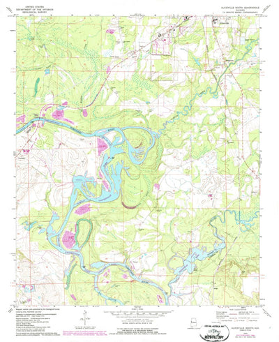 United States Geological Survey Aliceville South, AL (1970, 24000-Scale) digital map