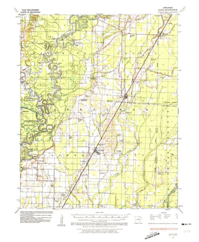 United States Geological Survey Alicia, AR (1935, 62500-Scale) digital map