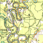 United States Geological Survey Alicia, AR (1935, 62500-Scale) digital map