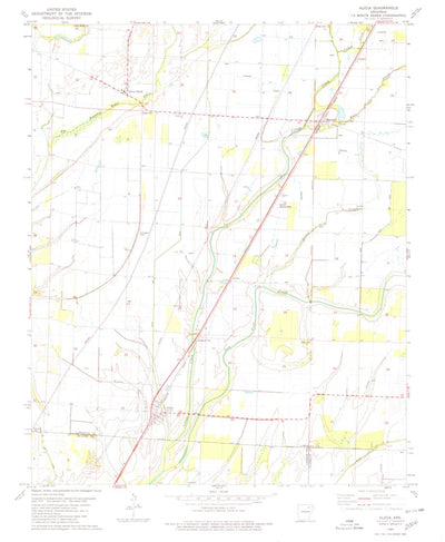 United States Geological Survey Alicia, AR (1980, 24000-Scale) digital map