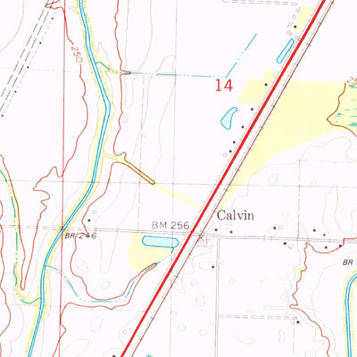 United States Geological Survey Alicia, AR (1980, 24000-Scale) digital map