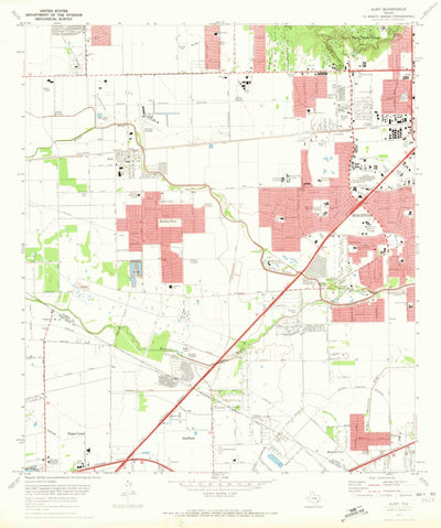 United States Geological Survey Alief, TX (1970, 24000-Scale) digital map
