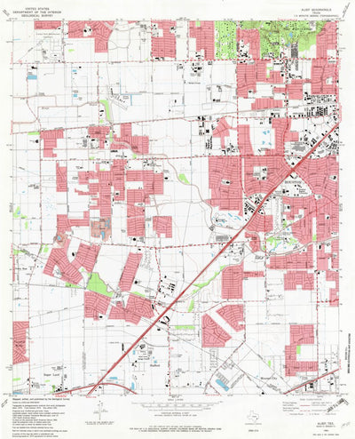 United States Geological Survey Alief, TX (1982, 24000-Scale) digital map