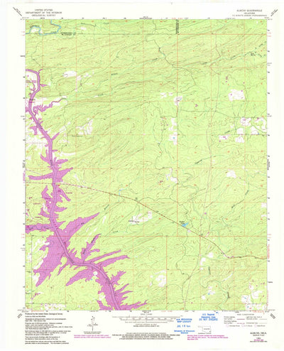 United States Geological Survey Alikchi, OK (1962, 24000-Scale) digital map