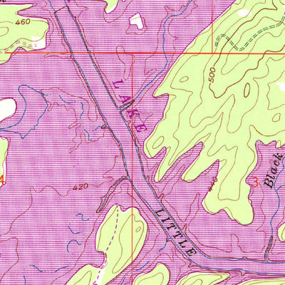 United States Geological Survey Alikchi, OK (1962, 24000-Scale) digital map