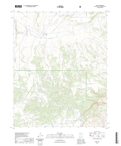 United States Geological Survey Alire, NM (2023, 24000-Scale) digital map