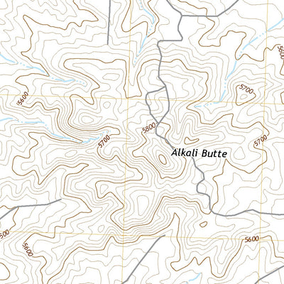 United States Geological Survey Alkali Butte, WY (2021, 24000-Scale) digital map