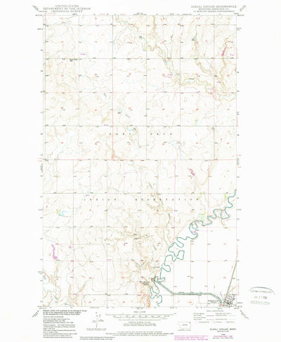 United States Geological Survey Alkali Coulee, MT (1948, 24000-Scale) digital map