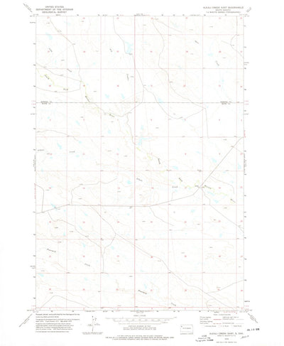 United States Geological Survey Alkali Creek East, SD (1978, 24000-Scale) digital map