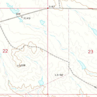 United States Geological Survey Alkali Creek East, SD (1978, 24000-Scale) digital map