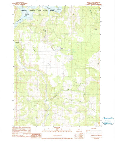 United States Geological Survey Alkali Flat, OR (1990, 24000-Scale) digital map
