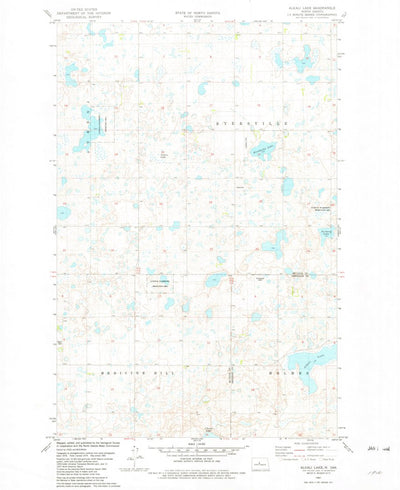 United States Geological Survey Alkali Lake, ND (1981, 24000-Scale) digital map