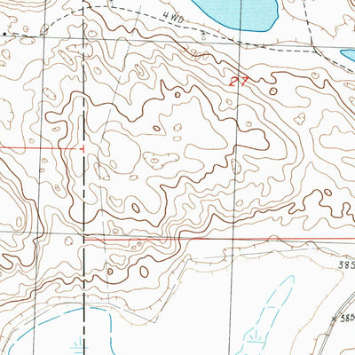 United States Geological Survey Alkali Lake, NE (1986, 24000-Scale) digital map