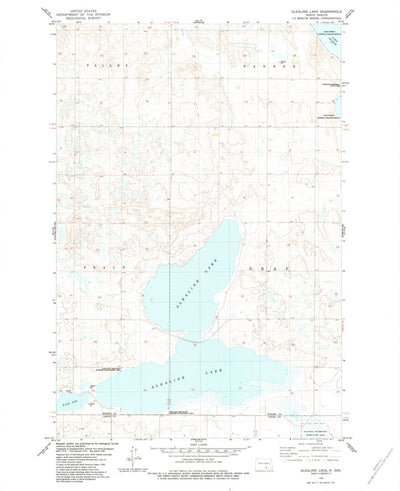 United States Geological Survey Alkaline Lake, ND (1983, 24000-Scale) digital map