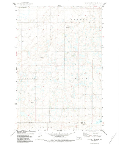 United States Geological Survey Alkaline Lake NW, ND (1983, 24000-Scale) digital map