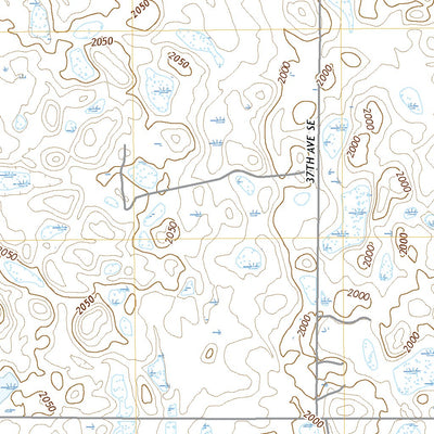 United States Geological Survey Alkaline Lake NW, ND (2020, 24000-Scale) digital map