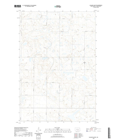 United States Geological Survey Alkaline Lake SW, ND (2020, 24000-Scale) digital map