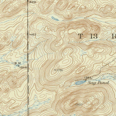 United States Geological Survey Allagash Falls, ME (1935, 62500-Scale) digital map