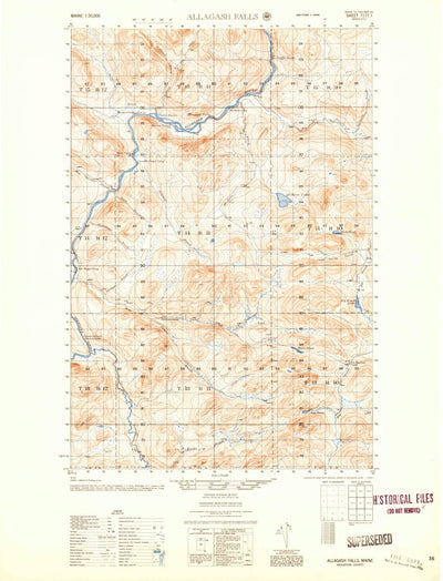 United States Geological Survey Allagash Falls, ME (1956, 50000-Scale) digital map