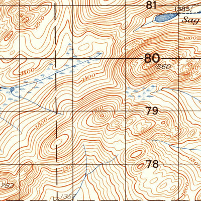 United States Geological Survey Allagash Falls, ME (1956, 50000-Scale) digital map