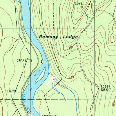 United States Geological Survey Allagash Falls, ME (1986, 24000-Scale) digital map