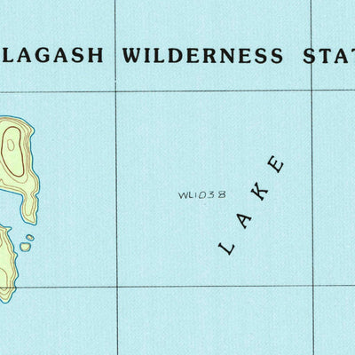 United States Geological Survey Allagash Lake, ME (1989, 24000-Scale) digital map