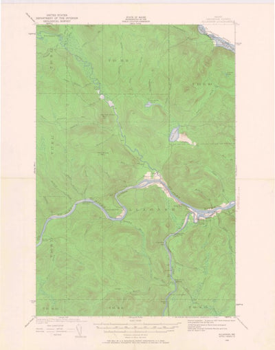United States Geological Survey Allagash, ME (1930, 62500-Scale) digital map