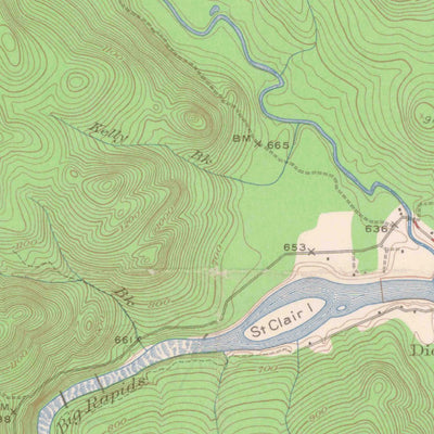 United States Geological Survey Allagash, ME (1930, 62500-Scale) digital map